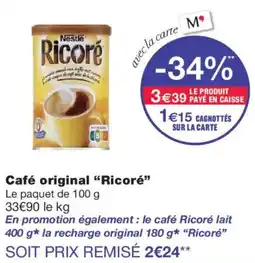 Monoprix Ricoré Café original offre