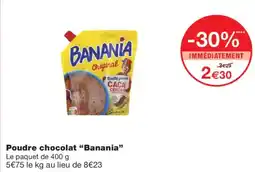 Monoprix Banania Poudre chocolat offre