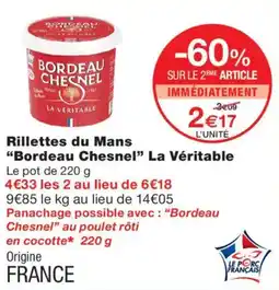 Monoprix Bordeau Chesnel Rillettes du Mans offre