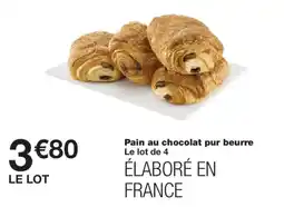 Monoprix Pain au chocolat pur beurre offre