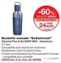 Monoprix Sodastream Bouteille nomade offre