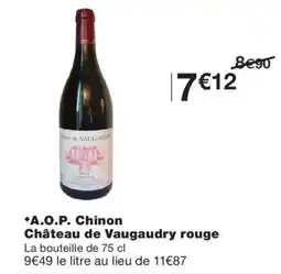 Monoprix Château de Vaugaudry rouge offre