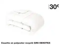 Monoprix Couette en polyester recyclé GRS OEKOTEX offre