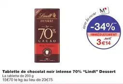 Monoprix Lindt Dessert offre
