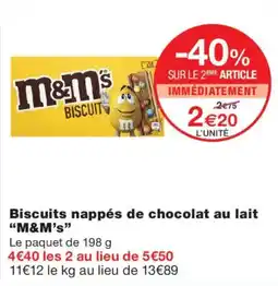 Monoprix M&M's Biscuit offre