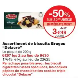 Monoprix Delacre Assortiment de biscuits Bruges offre
