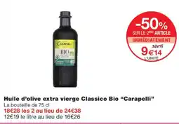 Monoprix Carapelli Huile d'olive extra vierge Classico Bio offre