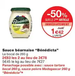 Monoprix Bénédicta Sauce béarnaise offre