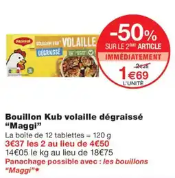 Monoprix Maggi Bouillon Kub volaille dégraissé offre