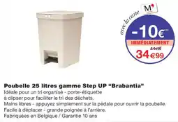 Monoprix Brabantia Poubelle 25 litres offre