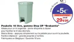 Monoprix Brabantia Poubelle 16 litre offre