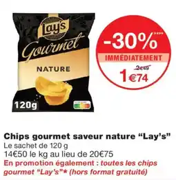 Monoprix Lay's Chips gourmet saveur nature offre
