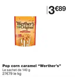 Monoprix Werther's Pop corn caramel offre