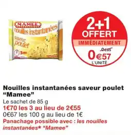 Monoprix Mamee nouilles instantanées offre