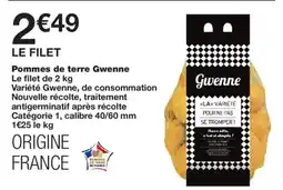 Monoprix Gwenne Pommes de terre offre
