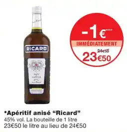 Monoprix Ricard Apéritif anisé offre