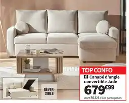 Conforama Jade Canapé d'angle convertible offre