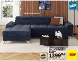 Conforama Lugano Canapé d'angle convertible offre