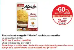 Monoprix Marie Hachis parmentier offre