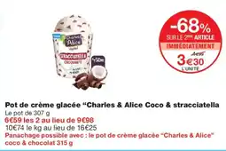 Monoprix Charles & Alice crème glacée offre
