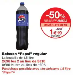 Monoprix Pepsi Boisson regular offre