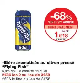Monoprix Flying Fish Bière aromatisée au citron pressé offre