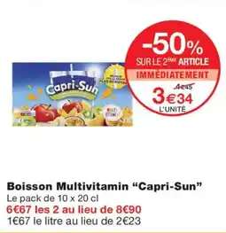 Monoprix Capri-Sun Boisson Multivitamin offre