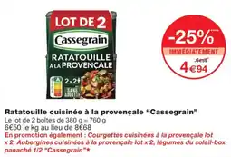 Monoprix Cassegrain Ratatouille à la provençale offre