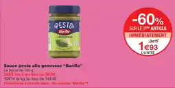 Monoprix Barilla Sauce pesto alla genovese offre