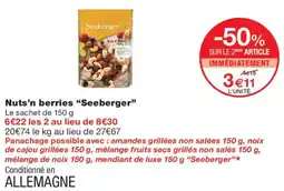 Monoprix Seeberger Nuts'n berries offre