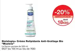 Monoprix Mustela Stelatopia+ Crème Relipidante Anti-Grattage Bio offre