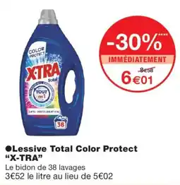 Monoprix X-TRA Lessive Total Color Protect offre