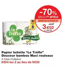 Monoprix Le Trèfle Papier toilette offre