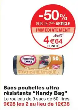 Monoprix Handy Bag Sacs poubelles ultra résistants offre