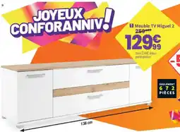 Conforama Meuble TV Miguel 2 offre