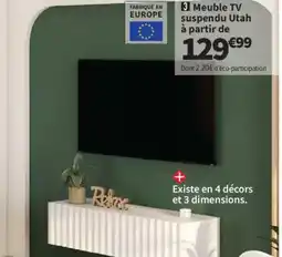 Conforama Utah Meuble TV suspendu offre
