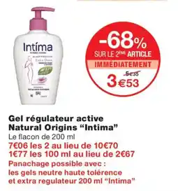 Monoprix Natural Origins Intima offre