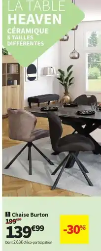 Conforama Chaise burton offre