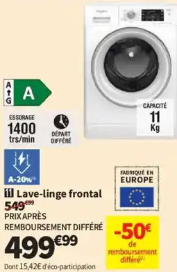 Conforama Whirlpool Lave-linge frontal offre