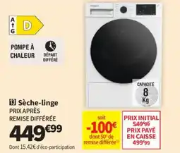 Conforama Whirlpool Sèche-linge offre