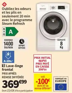 Conforama Whirlpool Lave-linge frontal offre