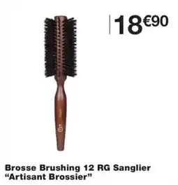 Monoprix Artisant Brossier Brosse Brushing 12 RG Sanglier offre