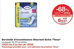Monoprix TENA Serviette d'incontinence Discreet Extra offre
