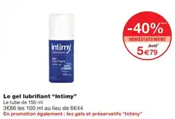 Monoprix Intimy Gel lubrifiant intime offre