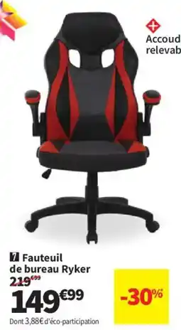 Conforama Ryker Fauteuil de bureau offre