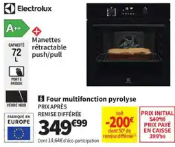 Conforama Electrolux Four multifonction pyrolyse offre