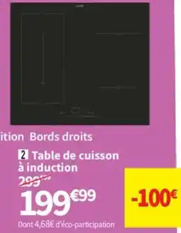 Conforama COLONA Table de cuisson à induction offre