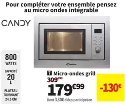 Conforama CANDY Micro-ondes grill offre