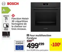 Conforama Bosch four multifonction pyrolyse offre