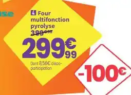 Conforama Four multifonction pyrolyse offre